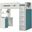 Nerice White and Teal Loft Bed