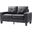 Newbury Modular Loveseat (Black)
