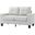 Newbury Modular Loveseat (White)