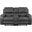 Newnan Double Glider Reclining Loveseat with Center Console and USB Ports In Gray