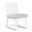 Newport Armless Dining Chair in Cast Silver