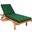 Newport Chaise Lounge Chair with Side Table In Green