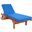 Newport Chaise Lounge Chair with Side Table in Royal Blue