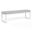 Newport Dining Bench in Cast Silver