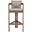 Newport Fabric Upholstered Outdoor Patio Bar Stool In Beige and Natural