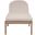 Newport Fabric Upholstered Outdoor Patio Lounge Chair In Beige and Natural