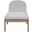 Newport Fabric Upholstered Outdoor Patio Lounge Chair In Grey and Natural