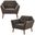 Newport Lounge Chair Set of 2 In Charcoal