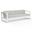 Newport Sofa in Cast Silver