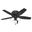Newsome 42 Inch Low Profile Ceiling Fan with LED Light Kit and Pull Chain In Matte Black and Dark Gray Oak