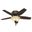 Newsome 42 Inch Low Profile Ceiling Fan with LED Light Kit and Pull Chain In Premier Bronze and Roasted Walnut