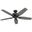 Newsome 52 Inch Ceiling Fan and Pull Chain In Matte Black and Dark Gray Oak