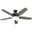 Newsome 52 Inch Ceiling Fan with LED Light Kit and Pull Chain In Matte Black and Dark Gray Oak