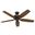 Newsome 52 Inch Damp Rated Ceiling Fan and Pull Chain In Premier Bronze and Stained Oak