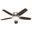 Newsome 52 Inch Low Profile Ceiling Fan with LED Light Kit and Pull Chain In Brushed Nickel and Medium Walnut