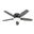 Newsome 52 Inch Low Profile Ceiling Fan with LED Light Kit and Pull Chain In Matte Black and Dark Gray Oak