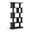 Nexa Solid Wood and Oak Veneer Bookcase In Black