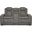 Next-Gen Durapella Power Reclining Console Loveseat With Adjustable Headrest In Two-Tone Slate