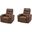 Nexus Power Zero Gravity Recliner P3 Set of 2 In Autumn Umber