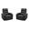 Nexus Zero Gravity Power Recliner with Headrest and Foodrest Set of 2 In Autumn Black
