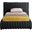 Nico Velvet Twin Bed In Black