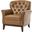 Nicole Traditional Genuine Leather Chair In Camel