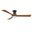 Nicolet 52 Inch 3-Blade Flush Mount Smart Ceiling Fan with LED Light and Remote In Black and Antique Walnut
