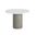 Nicolette 40 Inch Marble Look Bistro Table In Light Grey