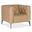 Nicolla Stationary Chair In Brown
