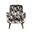 Nielsen Upholstered Geometric Lounge Accent Chair In Escher