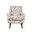 Nielsen Upholstered Geometric Lounge Accent Chair In Lowry