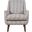 Nielsen Upholstered Retro Geometric Fabric Accent Chair In Blue and Multicolor