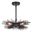 Nikko 16 Inch 4 Light Semi-Flush Mount In Matte Black