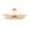 Nikko 24 Inch Semi Flush Ceiling Light In Gold