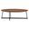 Niklaus 47 Inch Oval Coffee Table In Walnut