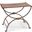 Niles Bench with Leather Seat In Rustic Brown