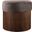 Nimes Velour Fur Fabric Ottoman and Stool In Brown