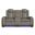 Niven Power Motion Loveseat with Power Headrest and LED In Grey and Brown
