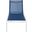 Nizuc Water Resistant Fabric Outdoor Patio Aluminum Mesh Chaise Lounge Chair In Navy