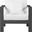 Nizuc Water Resistant Fabric Outdoor Patio Aluminum Arm Chair In White/Dark Grey