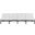 Nizuc Water Resistant Fabric Outdoor Patio 4 Piece Modular Sofa In White
