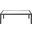 Nizuc Wood Look Accent Paneling Outdoor Patio Aluminum Coffee Table In White