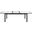 Nizuc Wood Look Accent Paneling Outdoor Patio Aluminum Dining Table In White