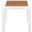 Nizuc Wood Look Accent Paneling Outdoor Patio Aluminum End Table In Brown