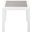 Nizuc Wood Look Accent Paneling Outdoor Patio Aluminum End Table In Grey