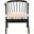 Noah Black and Beige Spindle Dining Chair Set of 2