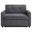 Noah Chair with Twin Sleeper In Gray