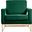 Noah Velvet Accent Chair In Green