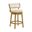 Noely Swivel Counter Height Bar Stool In Amber Glow and White