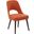 Nola Dining Chair Set Of 2 In Orange/Dark Brown